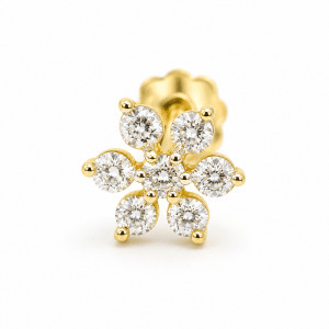 0.07 Ct 7 Stone Diamond Nose Pin