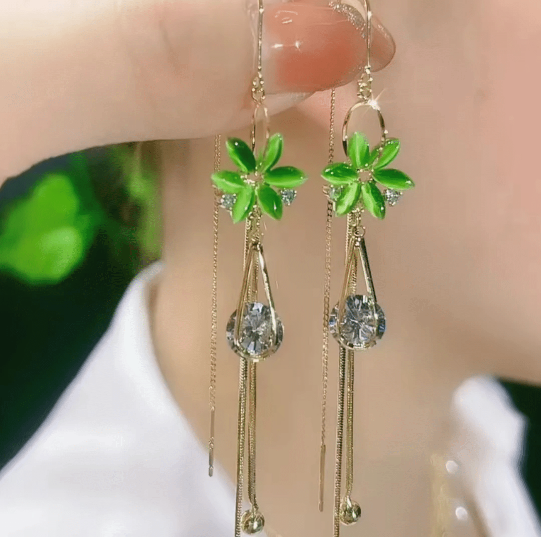 Long Tassel Earrings-107