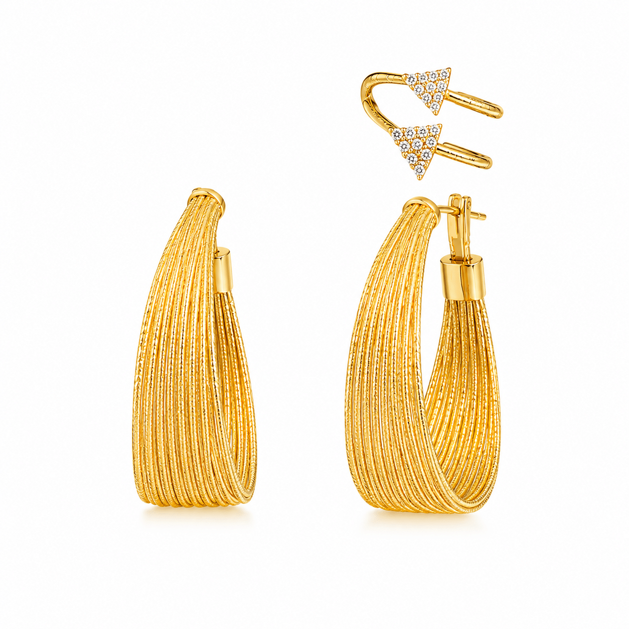 Golden Wedding Earrings-120
