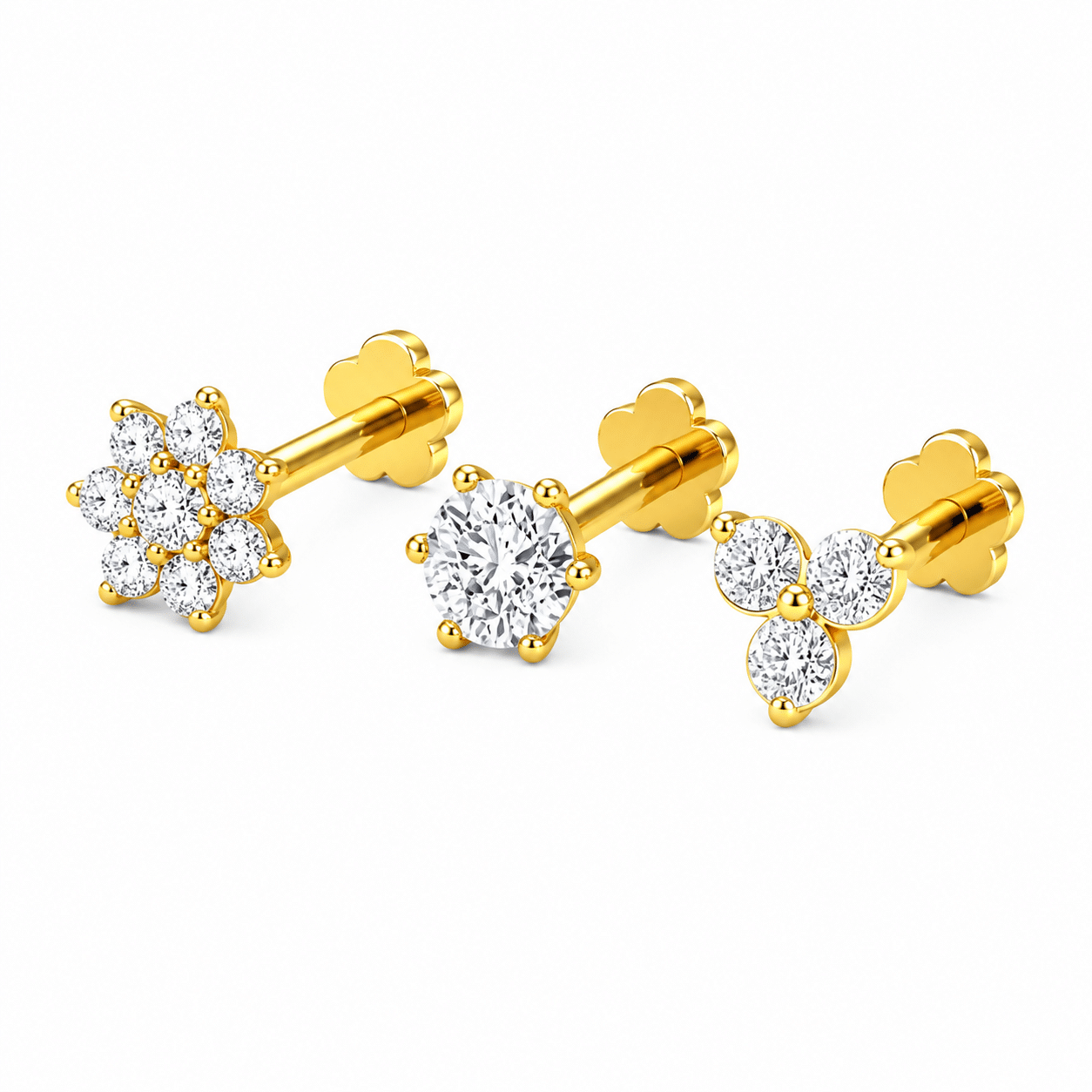 Diamond Cut One stone,Seven Stone & Three Stone Most Selling Combo