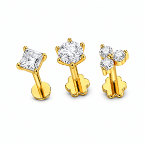 Diamond Cut One stone,Square Shape & Three Stone Combo