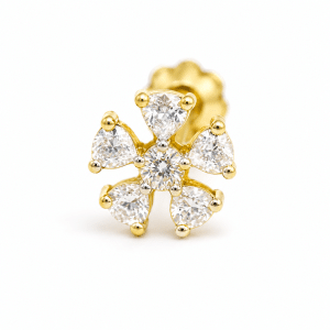 0.07 Ct 6 Stone Diamond Nose pin