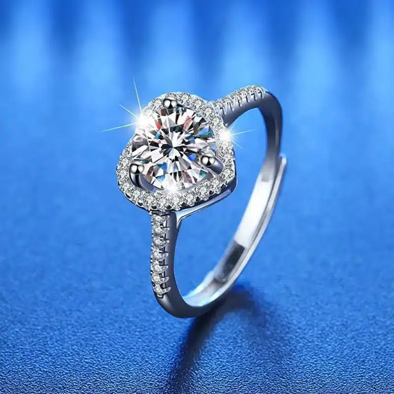 Sterling Elements Diamond CutFinger Ring
