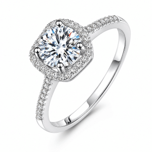 Sterling Elements Diamond CutFinger Ring