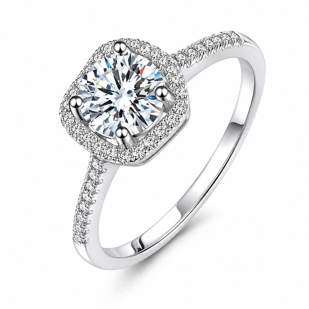 Sterling Elements Diamond CutFinger Ring