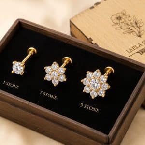1 + 7 + 9 stone Nose pin combo offer